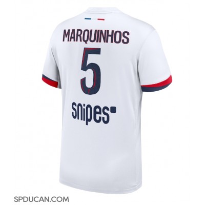 Muški Nogometni Dres Paris Saint-Germain Marquinhos #5 Gostujuci 2025-26 Kratak Rukav Muški Nogometni Dres Paris Saint-Germain Marquinhos #5 Gostujuci 2025-26 Kratak Rukav
